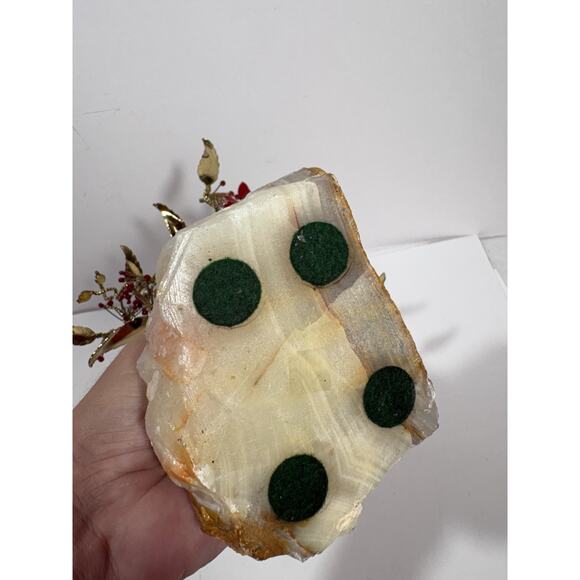 Tree of Life or Feng Shui tree, crafted with beads on Marble stone base Golden - Picture 6 of 10